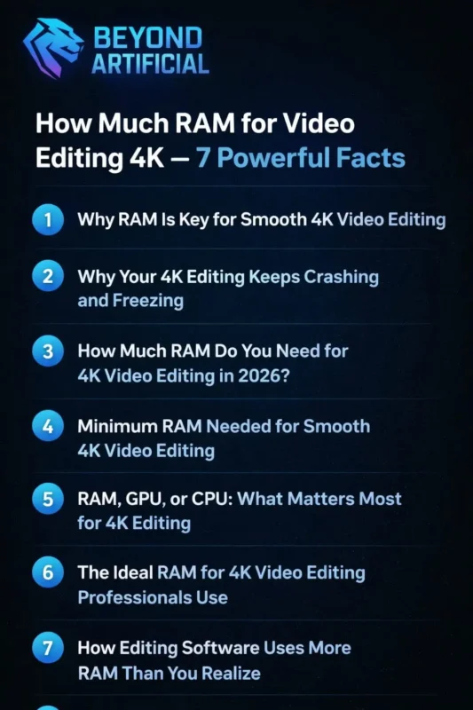 How Much RAM for Video Editing 4K – 9 Powerful Facts