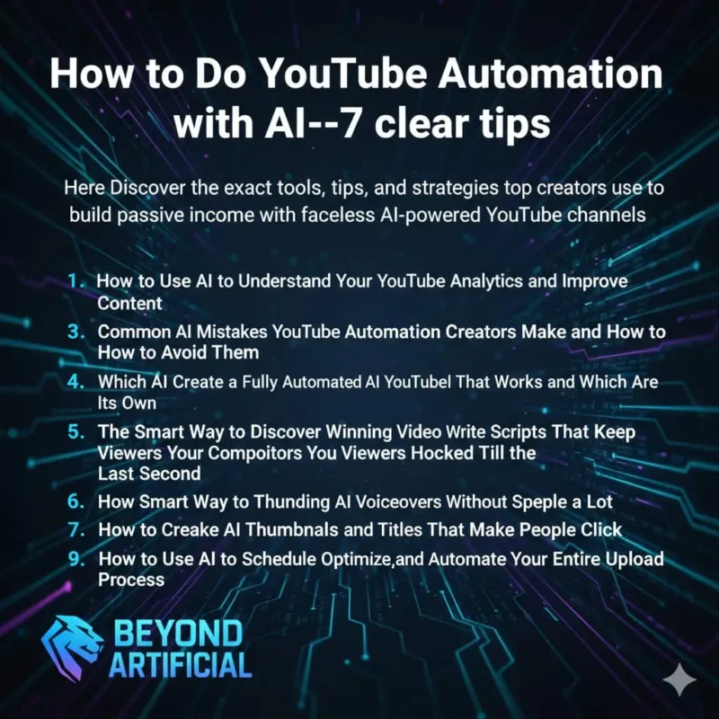 How to Do YouTube Automation with AI -7 Clear Tips