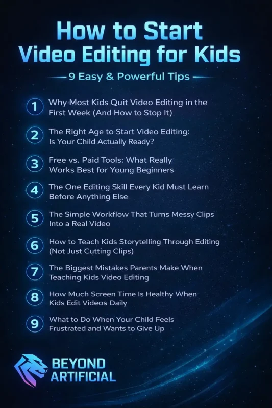 How to Start Video Editing for Kids -9 Easy & Powerful Tips