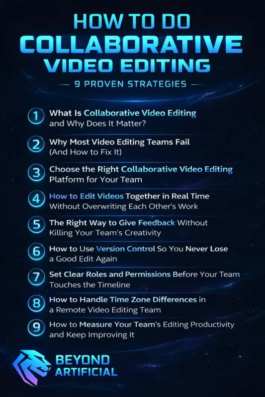 How to do collaborative video editing - 9 Proven Strategies