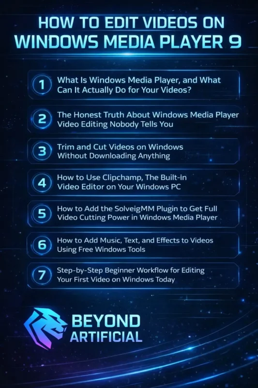 How can you edit videos on Windows Media Player 9 Best tips
