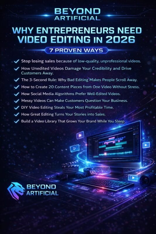 Why Entrepreneurs Need Video Editing in 2026 - 7 proven ways