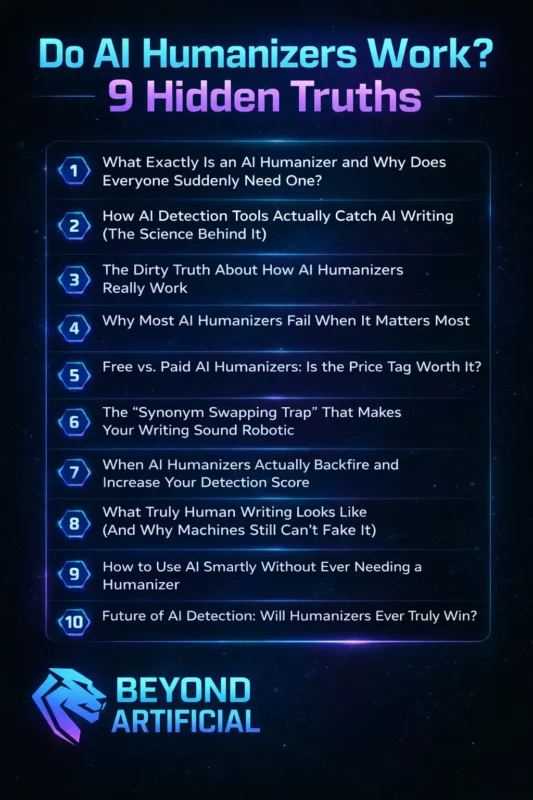 Do AI Humanizers Work 9 Hidden Truths