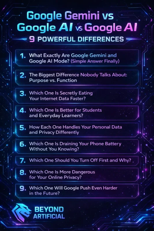 Google Gemini vs Google AI Mode - 9 Powerful Differences